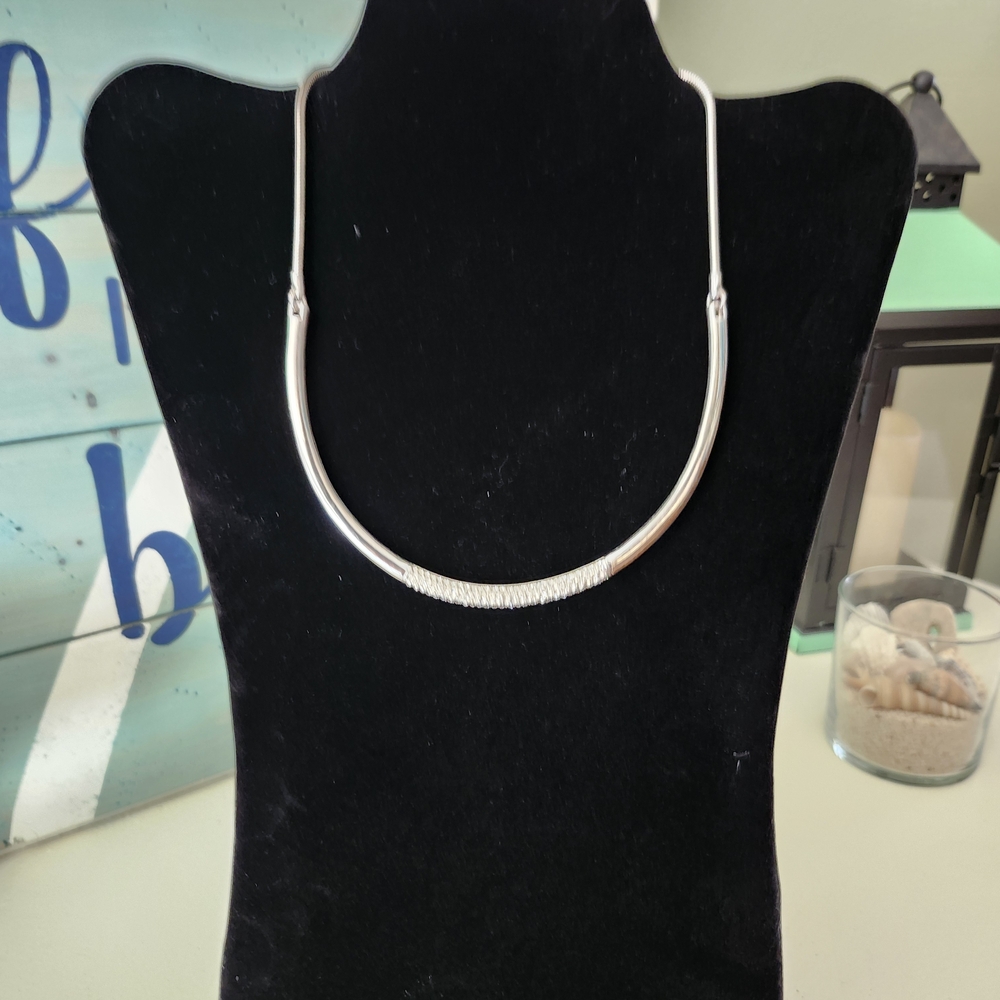 Cache Sleek Silver Necklace